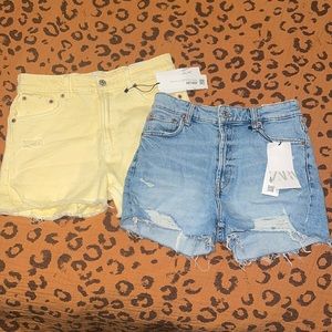ZARA HIGH RISE SHORTS